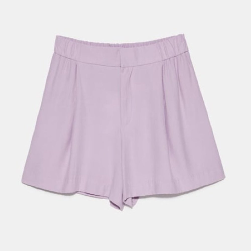 NWT | ZARA Lilac Flowy Shorts
